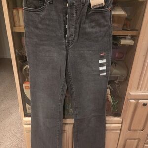 Levi's Ribcage Bootcut Black Jeans Women's